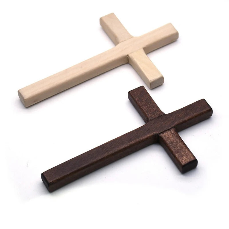 Christian Wooden Cross 12cm(4.7in) Hanging Wall Large Long Crucifix Two Color