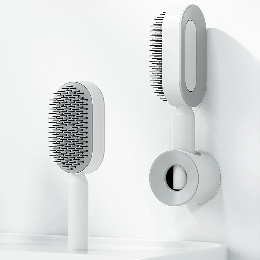 Self-cleaning hair brush, massage, household hair comb, anti-static hair brush, 3D air cushion, hair brushes, hair styling