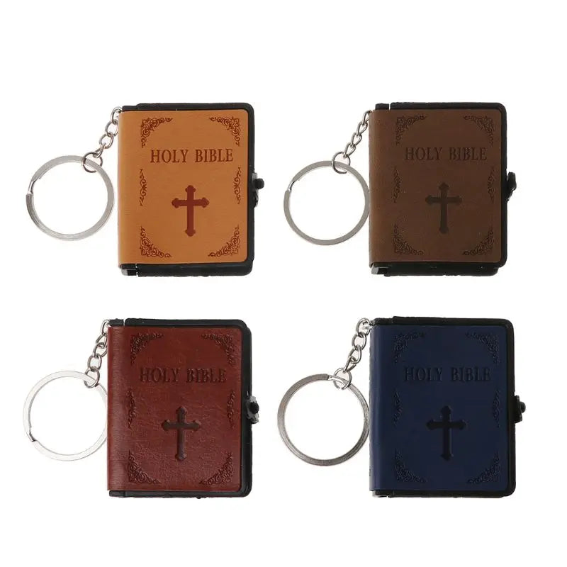 Keychain Miniature Paper Spiritual Christian Jesus Keychain Book