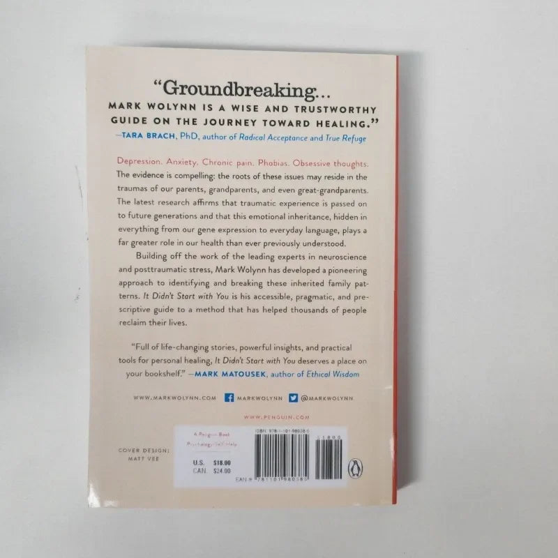 It Didn't Start With You by Mark Wolynn How Inherited Family Trauma Shapes Who We Are and How to End the Cycle