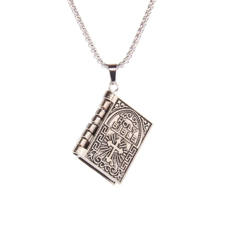 Chain Bible Religious Necklace Unisex Trend Luxury