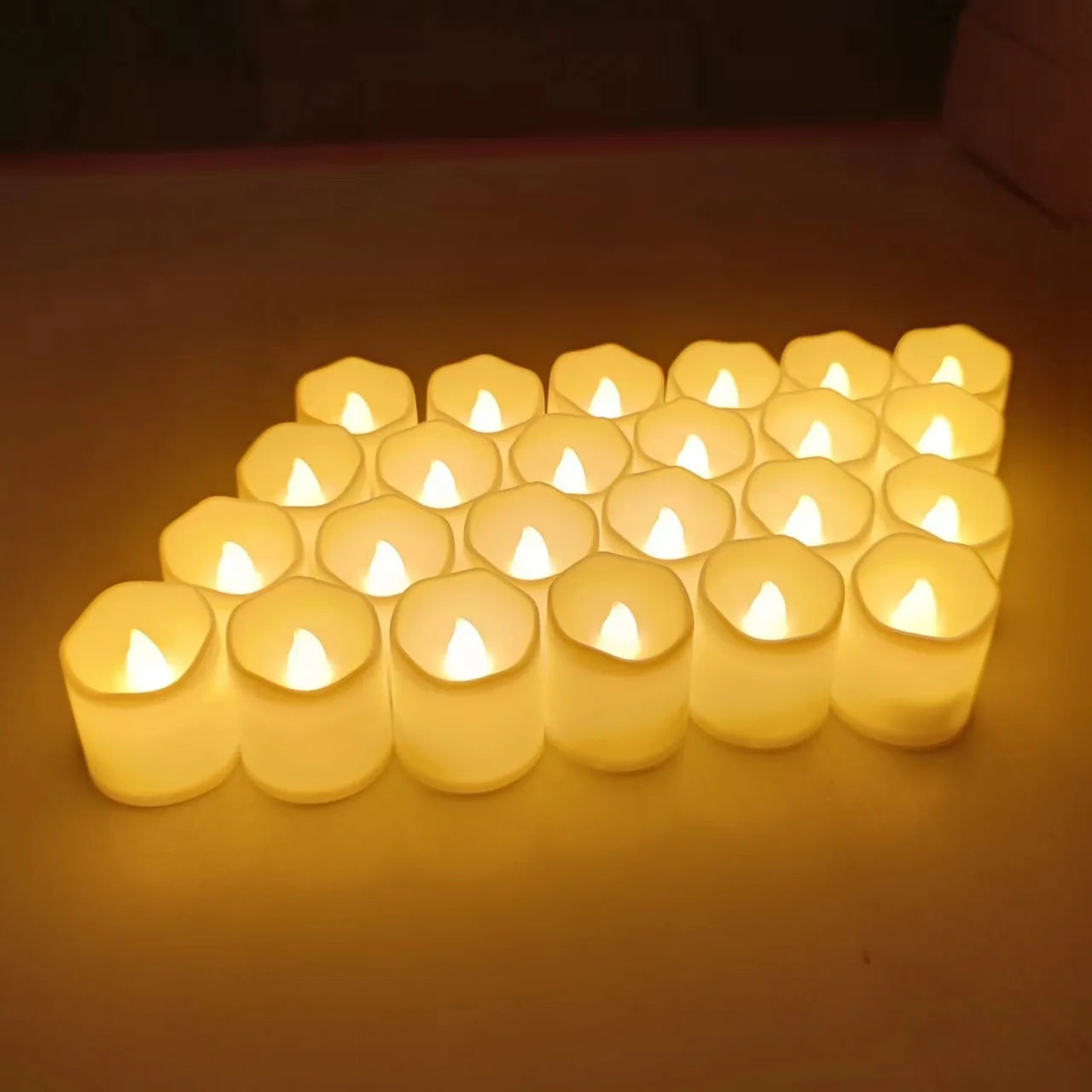 Creative Flameless LED Candle Wishing LED Tea Light Warm White Candle Flameless Christmas Decoration Candle Light