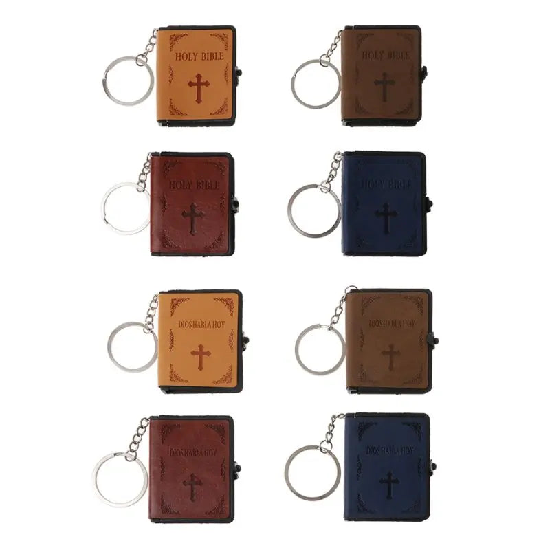 Keychain Miniature Paper Spiritual Christian Jesus Keychain Book