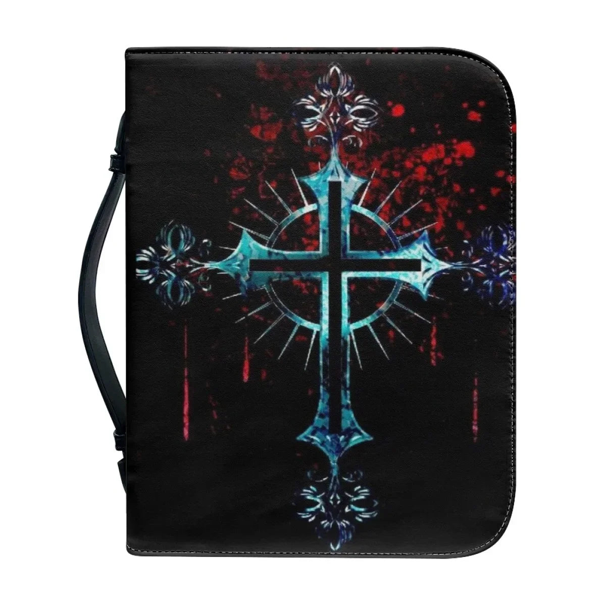 Classic Leather Print Bible Hymns Bible Cover Personalized Book Protective Case High Quality Custom Made Bible Bags