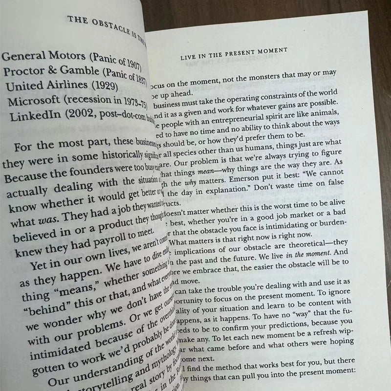 The Obstacle Is The Way The Ancient Art of Turning Adversity To Advantage By Ryan Holiday in English