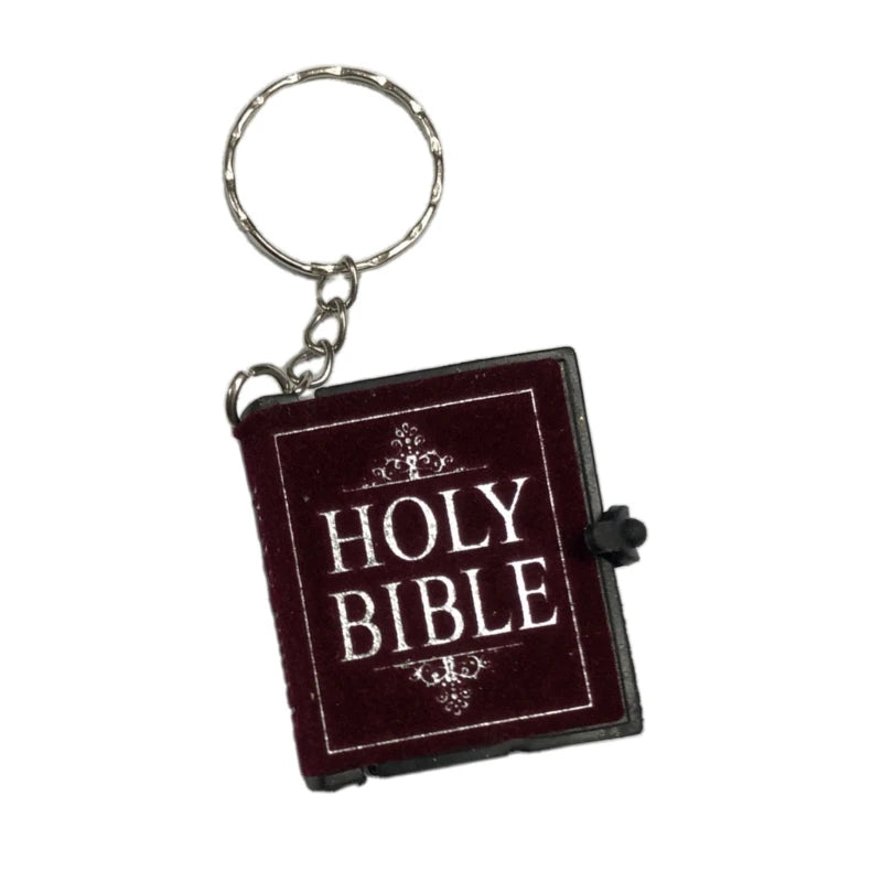 Holy Bible Shape  Books Keychain Mini Bible Shaped  Key Rings