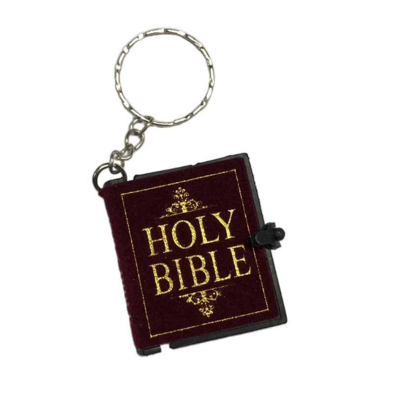 Holy Bible Shape  Books Keychain Mini Bible Shaped  Key Rings