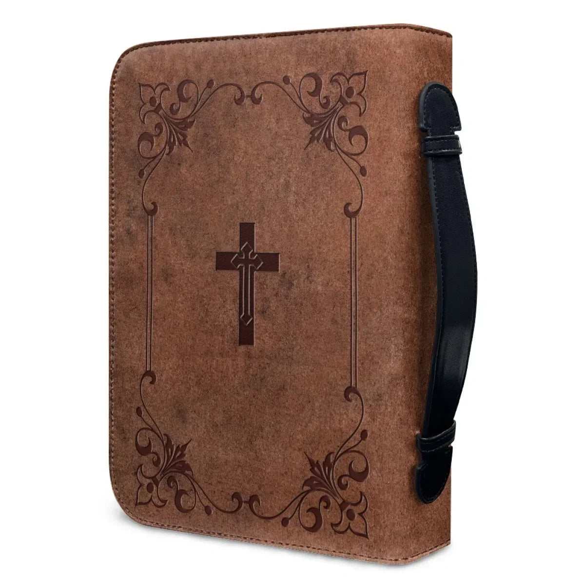 Classic Leather Print Bible Hymns Bible Cover Personalized Book Protective Case High Quality Custom Made Bible Bags