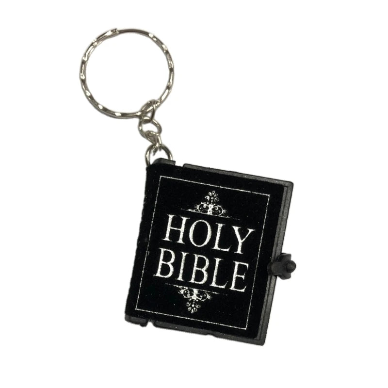 Holy Bible Shape  Books Keychain Mini Bible Shaped  Key Rings