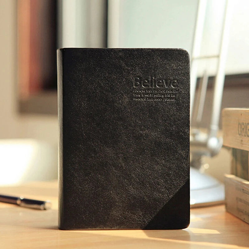 Blank Bible Thick Cover Notebook Book Retro Planner Notepad