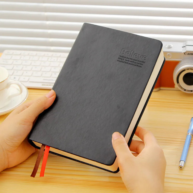 Blank Bible Thick Cover Notebook Book Retro Planner Notepad