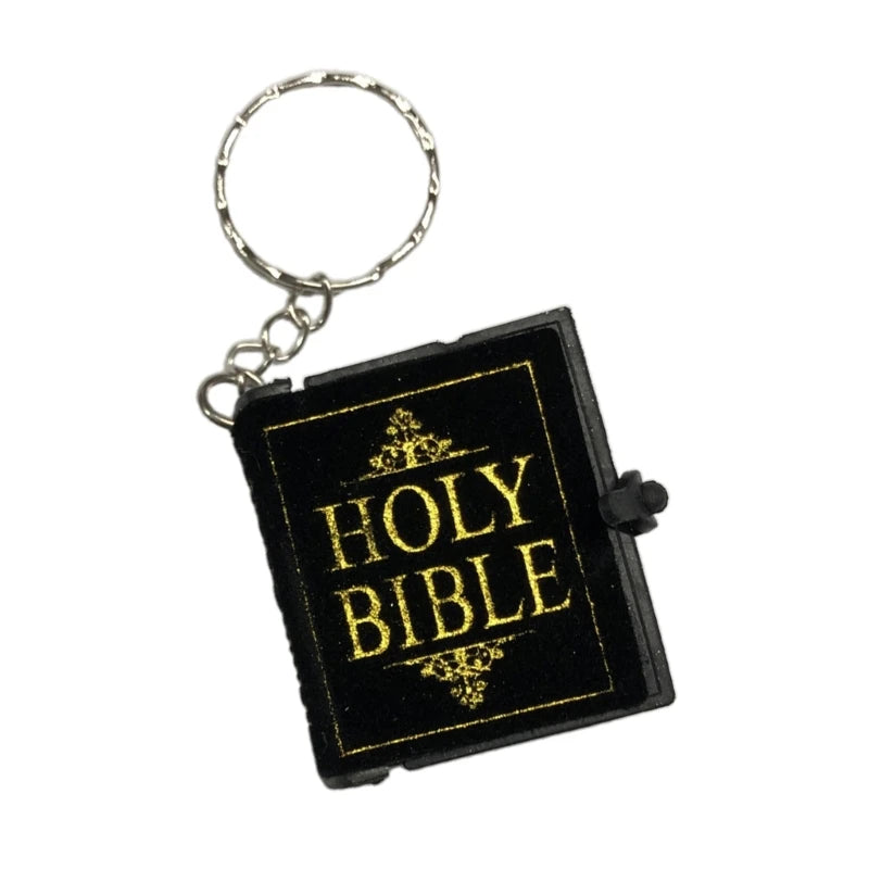 Holy Bible Shape  Books Keychain Mini Bible Shaped  Key Rings