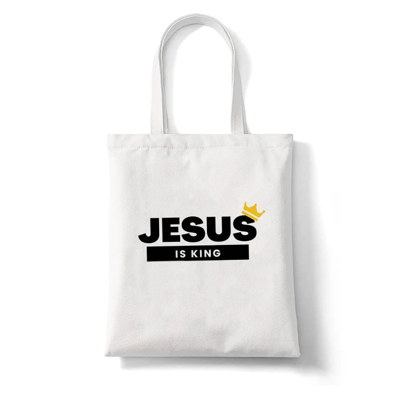 women's bag casual travel shopping religious gift Jesus is king