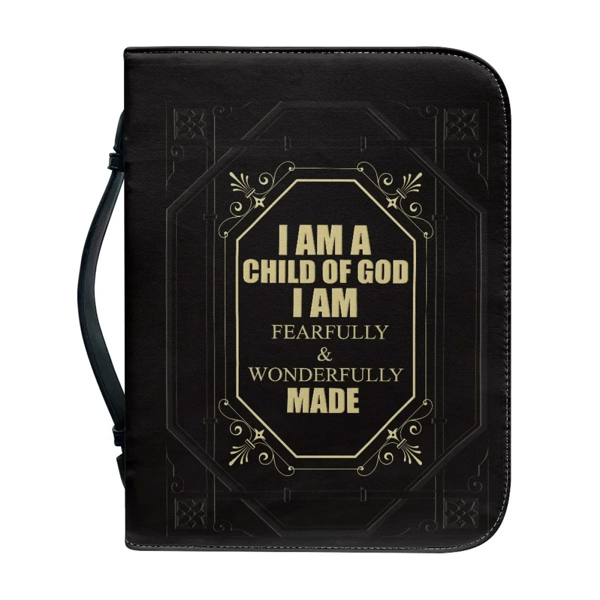 Classic Leather Print Bible Hymns Bible Cover Personalized Book Protective Case High Quality Custom Made Bible Bags