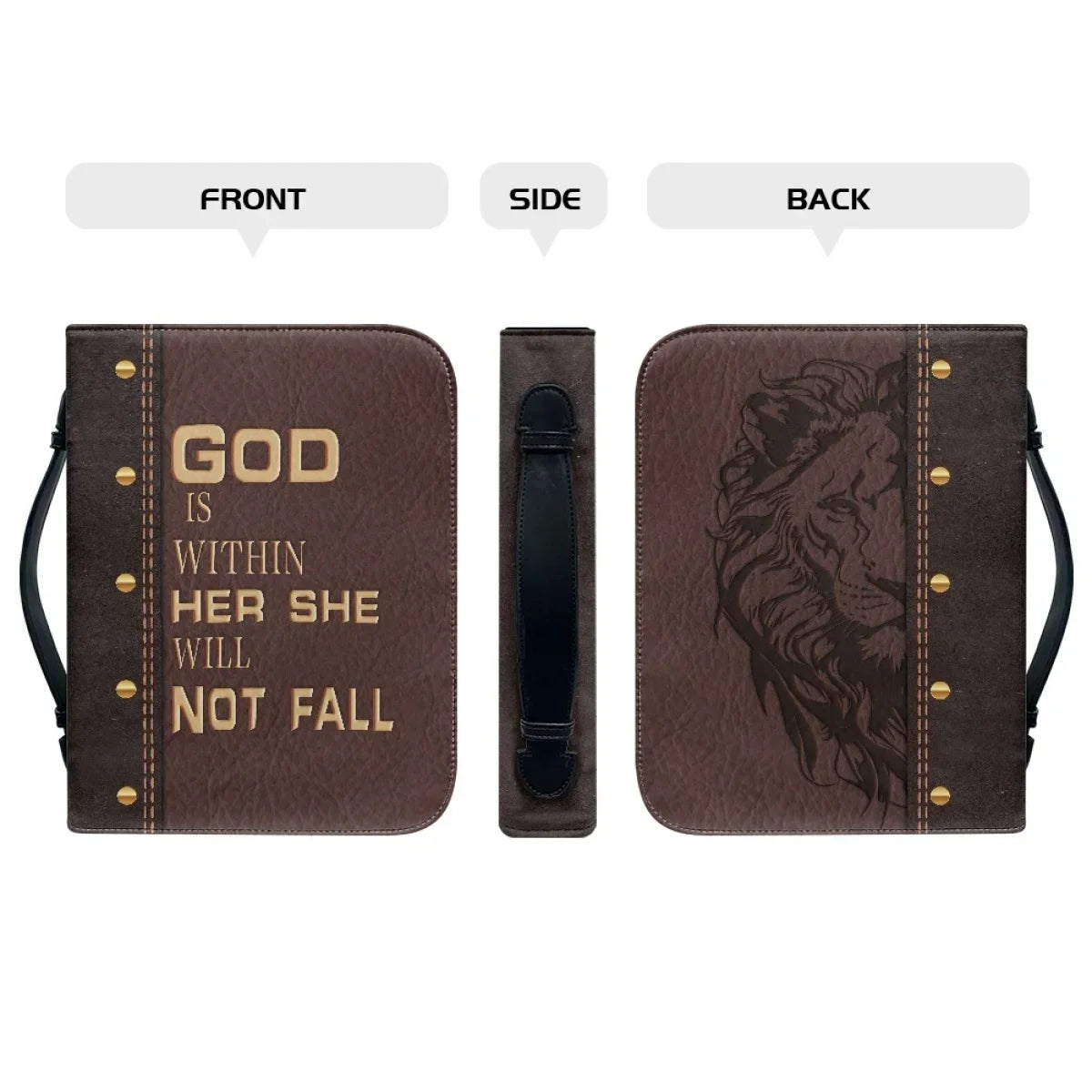 Classic Leather Print Bible Hymns Bible Cover Personalized Book Protective Case High Quality Custom Made Bible Bags