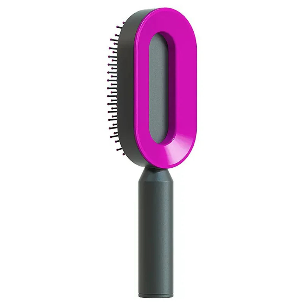 Self-cleaning hair brush, massage, household hair comb, anti-static hair brush, 3D air cushion, hair brushes, hair styling