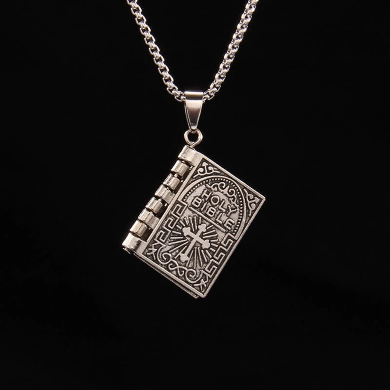 Chain Bible Religious Necklace Unisex Trend Luxury