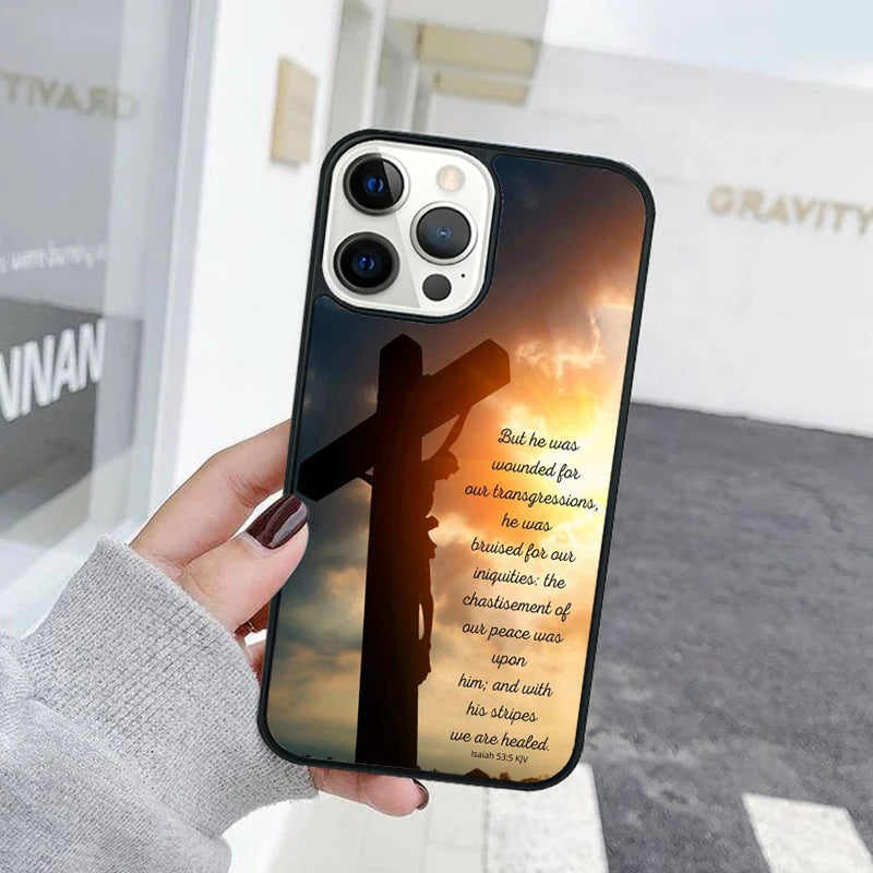 Faith Christian Religious Jesus Phone Case Cover For iPhone 15 16 11 13 14 Pro Max 12 mini Plus X XS Max XR